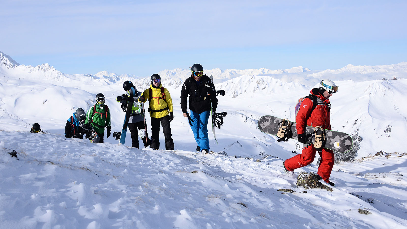 Aujourd'hui c'est sortie snowboard