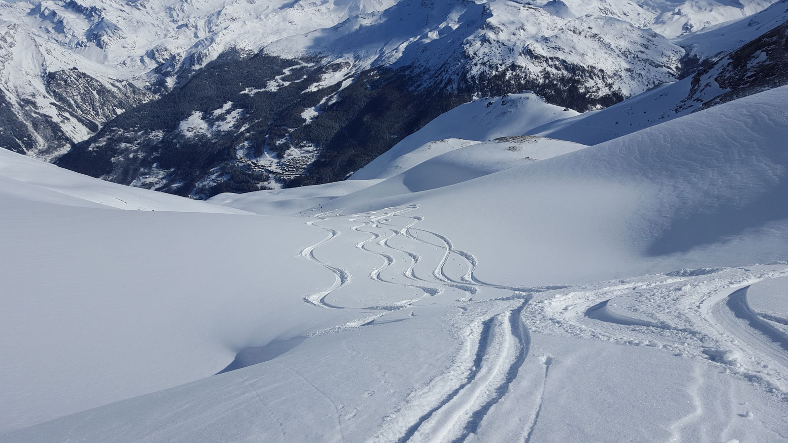 Paysage magnifique pour gourmand de hors piste